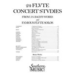 24 Flute Concert Studies from J.S. Bach