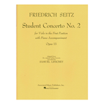 Student Concerto No. 2, Opus 13 Seitz/Lifschey - Viola