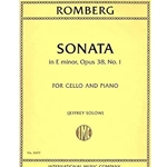 Sonata in E Minor, Opus 38, No. 1 for Cello and Piano