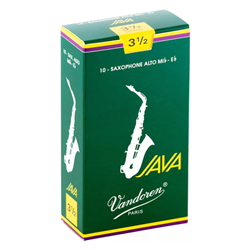 Vandoren Java Green Alto Sax Reeds #3.5