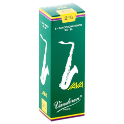 Vandoren Java Green Tenor Sax Reeds #2.5