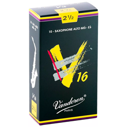 Vandoren V-16 Alto Sax Reeds #2.5