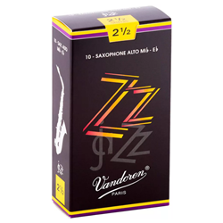 Vandoren ZZ Alto Sax Reeds #2.5