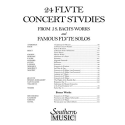 24 Flute Concert Studies from J.S. Bach