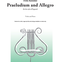 Praeludium and Allegro, Violin and Piano