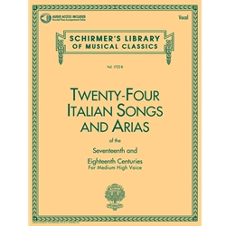 24 Italian Songs and Arias:  Med. High Voice