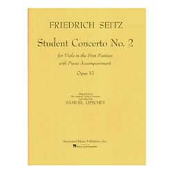 Student Concerto No. 2, Opus 13 Seitz/Lifschey - Viola