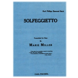 Solfeggietto for Harp, CPE Bach, arr. Miller